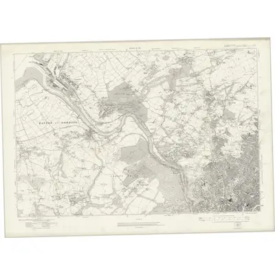 1912 Map of Gloucestershire LXXI, 1921 Print