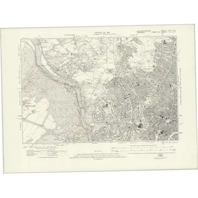 1912 Map of Gloucestershire LXXI.SE, 1921 Print