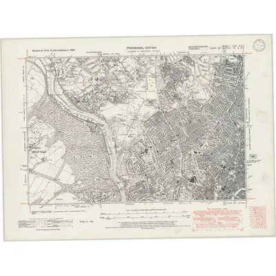 1938 Map of Gloucestershire LXXI.SE, 1946 Print