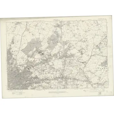 1912 Map of Gloucestershire LXXII, 1921 Print