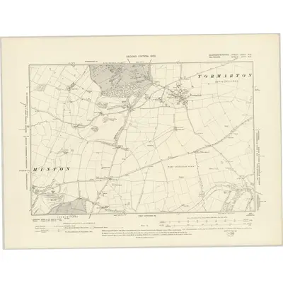 1899 Map of Gloucestershire LXXIII.NE, 1903 Print