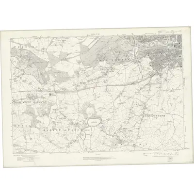 1913 Map of Gloucestershire LXXV, 1921 Print