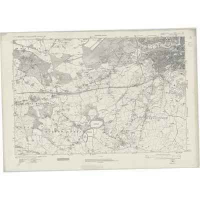 1938 Map of Gloucestershire LXXV, 1944 Print