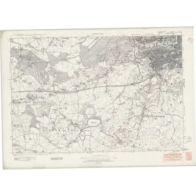 1938 Map of Gloucestershire LXXV, 1946 Print