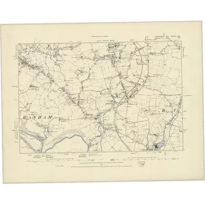 1881 Map of Gloucestershire LXXVI.NE, 1886 Print