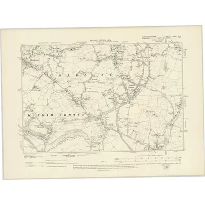 1902 Map of Gloucestershire LXXVI.NE, 1904 Print