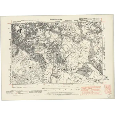 1938 Map of Gloucestershire LXXVI.NW, 1946 Print