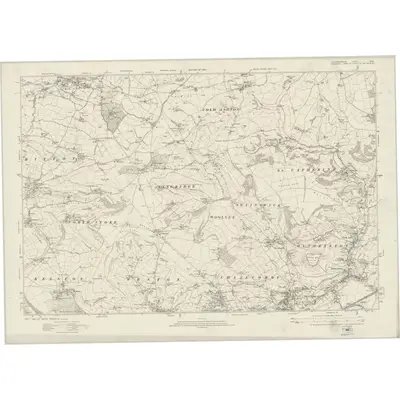 1919 Map of Gloucestershire LXXVII, 1924 Print