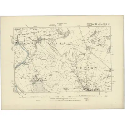 1881 Map of Gloucestershire LXXVII.SW, 1887 Print