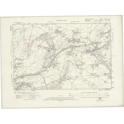 1919 Map of Gloucestershire LXXVIII.SW, 1923 Print