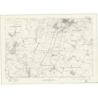 1921 Map of Gloucestershire VI, 1924 Print