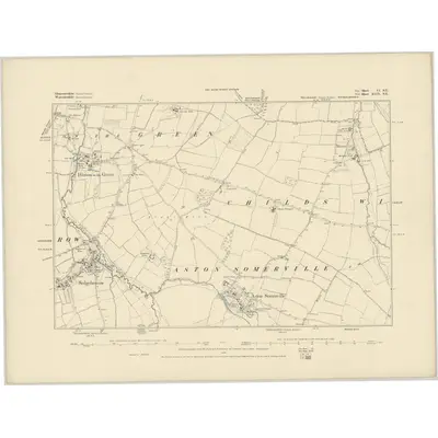 1883 Map of Gloucestershire VI.SE, 1884 Print