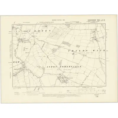 1900 Map of Gloucestershire VI.SE, 1903 Print