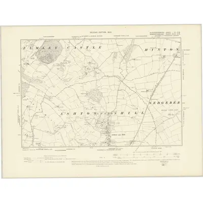 1900 Map of Gloucestershire VI.SW, 1903 Print