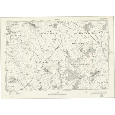 1921 Map of Gloucestershire VII, 1924 Print