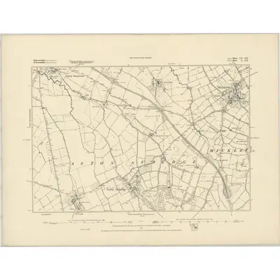 1883 Map of Gloucestershire VII.NE, 1884 Print