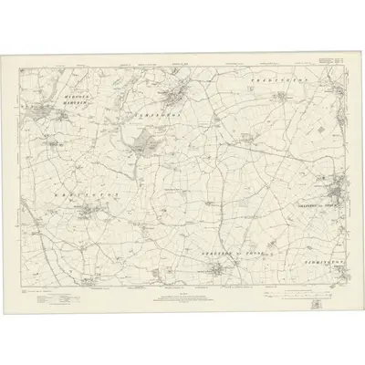 1921 Map of Gloucestershire VIII, 1924 Print