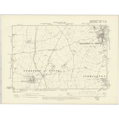 1900 Map of Gloucestershire VIII.SE, 1903 Print