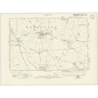 1921 Map of Gloucestershire VIII.SW, 1924 Print