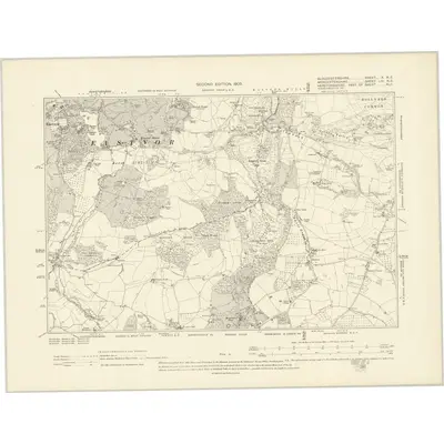1901 Map of Gloucestershire X.NE, 1905 Print