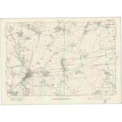 1921 Map of Gloucestershire XII, 1924 Print