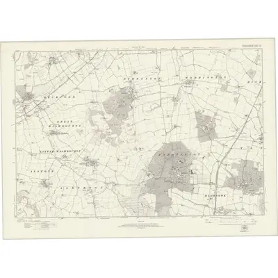 1921 Map of Gloucestershire XIII, 1924 Print