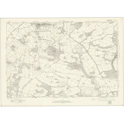 1921 Map of Gloucestershire XIV, 1924 Print
