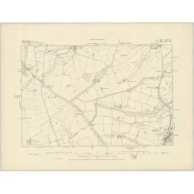 1882 Map of Gloucestershire XIV.NE, 1883 Print
