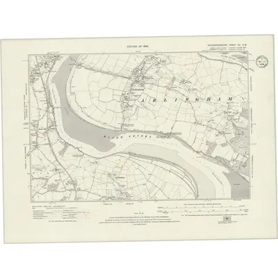 1920 Map of Gloucestershire XL.NW, 1924 Print