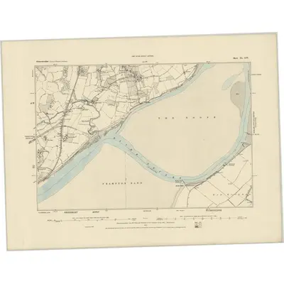 1879 Map of Gloucestershire XL.SW, 1885 Print