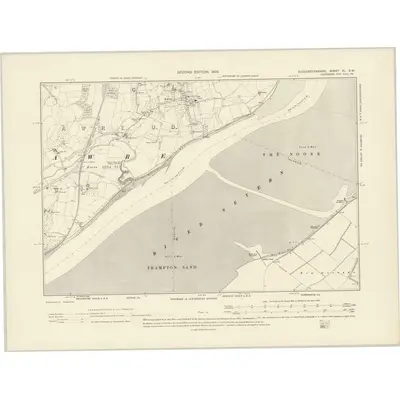 1901 Map of Gloucestershire XL.SW, 1903 Print