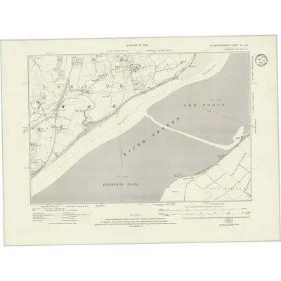 1920 Map of Gloucestershire XL.SW, 1924 Print