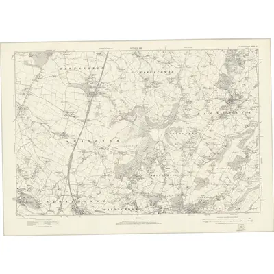 1920 Map of Gloucestershire XLI, 1924 Print