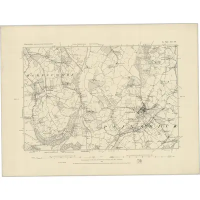 1881 Map of Gloucestershire XLI.NE, 1886 Print