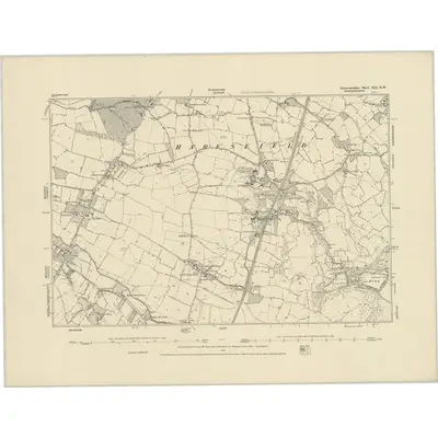 1879 Map of Gloucestershire XLI.NW, 1886 Print