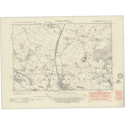 1938 Map of Gloucestershire XLI.SW, 1949 Print