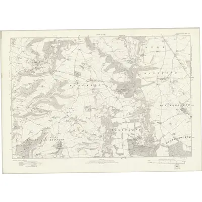 1920 Map of Gloucestershire XLII, 1924 Print