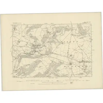 1881 Map of Gloucestershire XLII.NW, 1885 Print