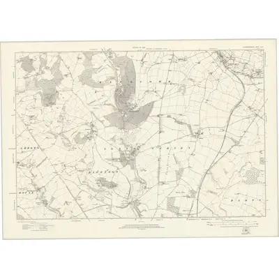 1920 Map of Gloucestershire XLIII, 1924 Print