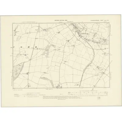 1900 Map of Gloucestershire XLIII.NE, 1903 Print