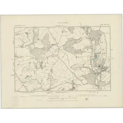 1882 Map of Gloucestershire XLIII.NW, 1884 Print