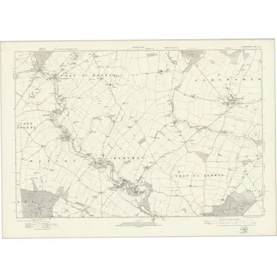1920 Map of Gloucestershire XLIV, 1924 Print