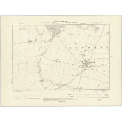 1900 Map of Gloucestershire XLIV.NE, 1903 Print