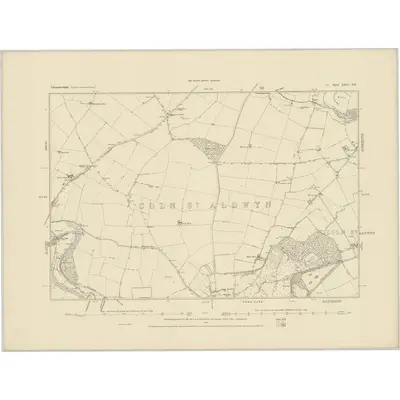1881 Map of Gloucestershire XLIV.SE, 1886 Print