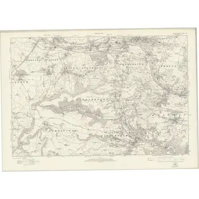 1920 Map of Gloucestershire XLIX, 1924 Print