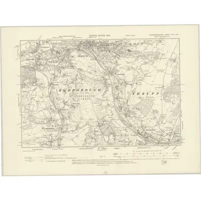 1901 Map of Gloucestershire XLIX.NE, 1903 Print