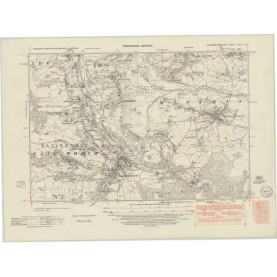 1936 Map of Gloucestershire XLIX.SE, 1949 Print
