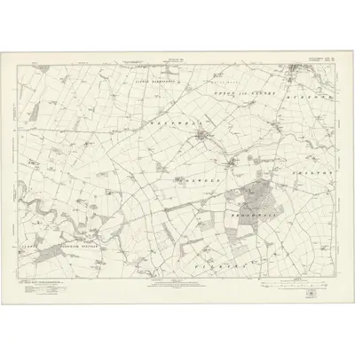 1919 Map of Gloucestershire XLV, 1923 Print