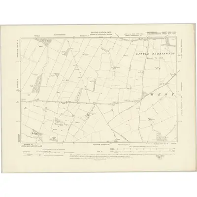 1898 Map of Gloucestershire XLV.NW, 1903 Print