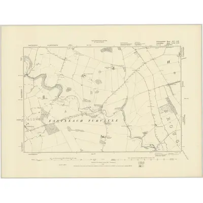 1880 Map of Gloucestershire XLV.SW, 1886 Print